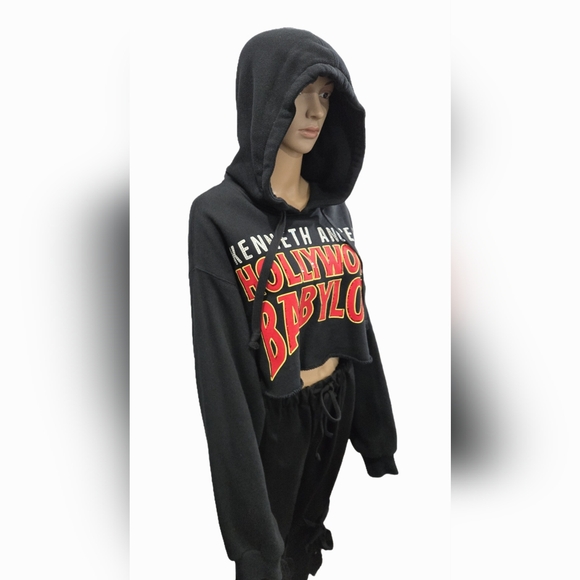 BNWTT Women's Gucci Slogan-Print Cropped Hoodie Size M/L/XL - Picture 8 of 12